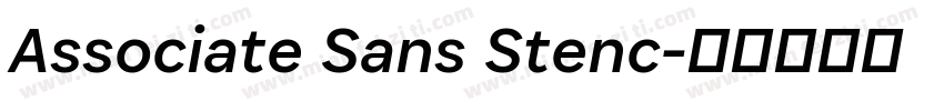 Associate Sans Stenc字体转换